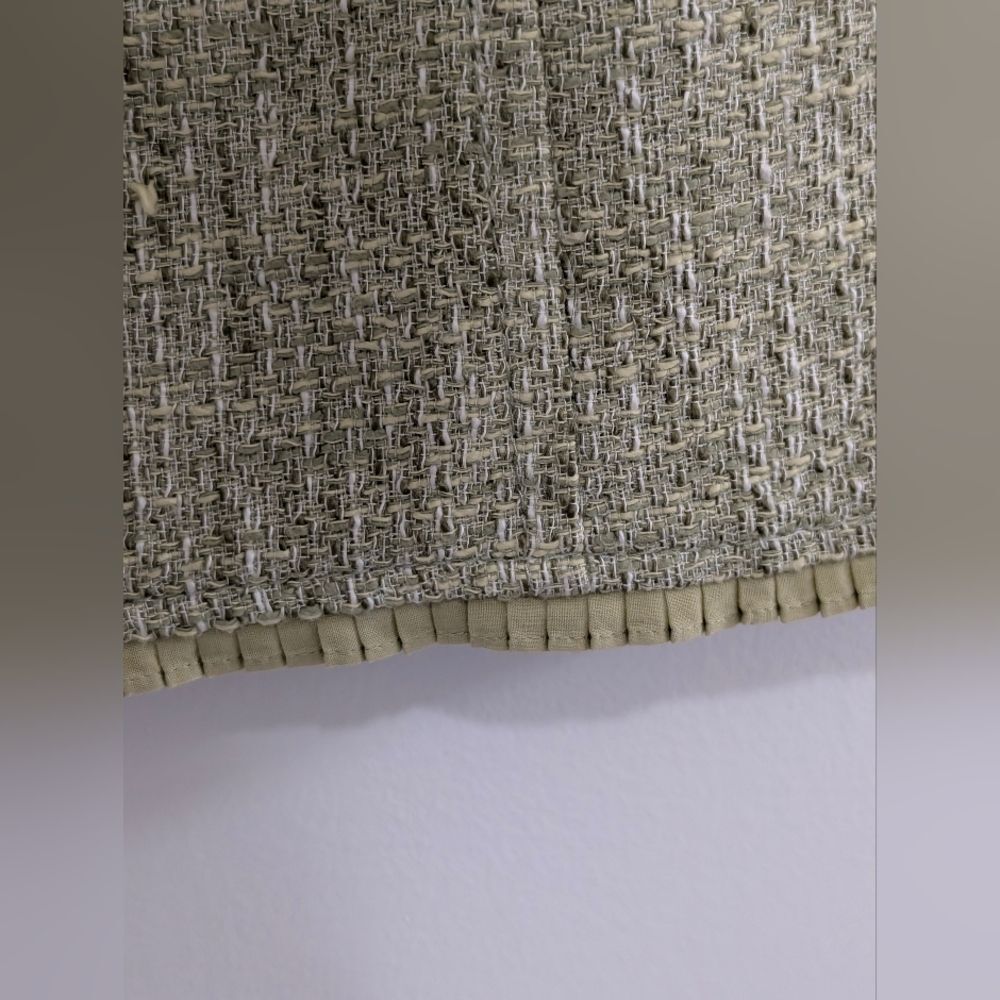 Ann Taylor Chartreuse Green Tweed Pencil Skirt Size 4 Poetcore Office Siren - Picture 5 of 6
